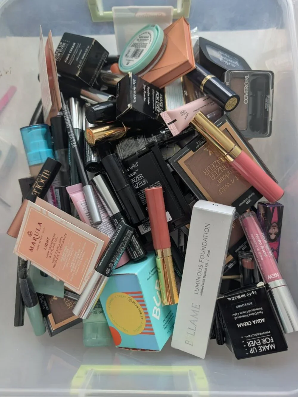 Mixed Beauty Makeup Cosmetics Lot Over 50 Pieces MYSTERY Full Size & Travel NEW
